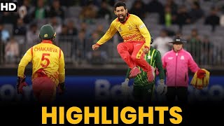 Highlights  Pakistan vs Zimbabwe  T20I  PCB  MD2L [upl. by Kenimod]