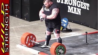 Eddie Hall Deadlift World Record 500kg 1102lbs  Includes Full Aftermath [upl. by Oates257]