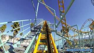 UNDERTOW Spinning Roller Coaster POV Santa Cruz Beach Boardwalk [upl. by Khosrow496]