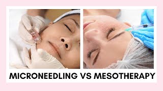 The Difference Between Microneedling amp Mesotherapy  Treat Acne Scars Stretchmarks Dehydrated Skin [upl. by Sinnelg]