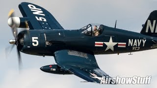 Corsair Crazy Eleven F4U Corsairs Flying Together  Thunder Over Michigan 2019 [upl. by Elly471]