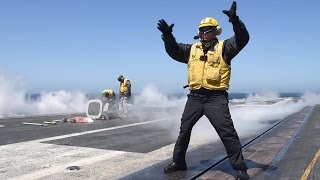 VIOLENT Super Hornets Carrier Catapult Takeoffs – Flight Deck Ops USS Theodore Roosevelt [upl. by Doralin]