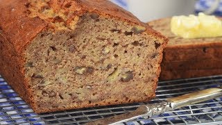 Banana Bread Recipe Demonstration  Joyofbakingcom [upl. by Kataway]