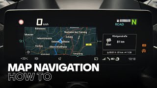 How to Use Map Navigation with the BMW Motorrad Connected App and the new 1025” TFT Display [upl. by Asselem]