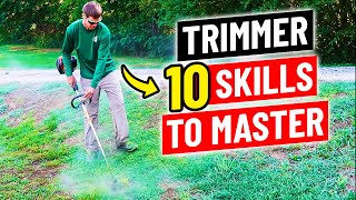 How to Use a String Trimmer  10 Skills to Master [upl. by Egroeg847]