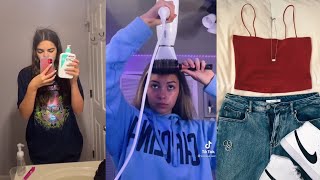 GRWM for the first day of school  tiktok compilation [upl. by Tiffi]