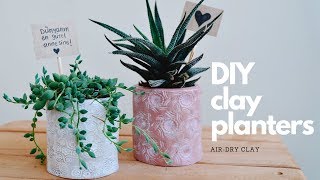 Kilden Saksı Yapımı  DIY Clay Planters [upl. by Hughie]