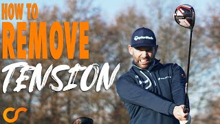 HOW TO REMOVE TENSION FROM YOUR GOLF SWING [upl. by Laved]