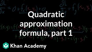 Quadratic approximation formula part 1 [upl. by Geraldine]