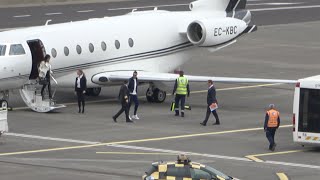 CRISTIANO RONALDO GULFSTREAM LANDING AT MADEIRA To Visit his Mum At The Hospital 03032020 [upl. by Manuel]