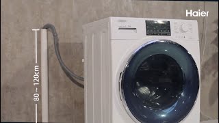 Installation guidance of Haier front load washing machine [upl. by Anuahc]