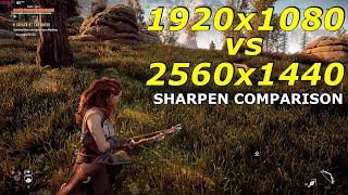 1920x1080 vs 2560x1440  SHARPEN COMPARISON [upl. by Gruber]