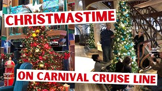 BEHIND THE SCENES How Carnival Cruise Line Decorates For Christmas [upl. by Illac8]