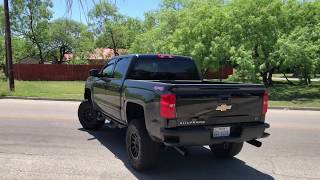 2016 Chevy Silverado Outlaw Flowmaster Exhaust Before amp After [upl. by Ahsirk]