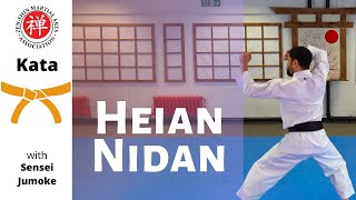 Kata Heian Nidan Orange Belt  Shotokan Karate [upl. by Omor]