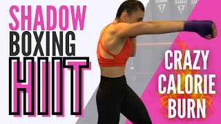 CRAZY CALORIE BURN SHADOW BOXING HIIT Workout  20 Min Boxing Combos amp Drills SYLVIA NASSER [upl. by Draillih]