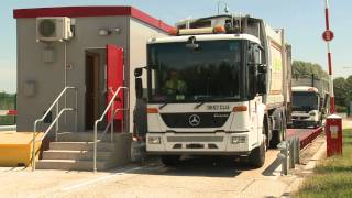 Driver operated weighbridge system at a WRG waste transfer station [upl. by Davon]