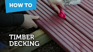 How To Build amp Lay Timber Decking [upl. by Rosenstein]