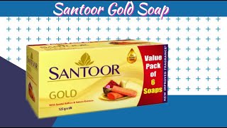 santoor Gold Soap  Unboxing Q [upl. by Ahselaf407]