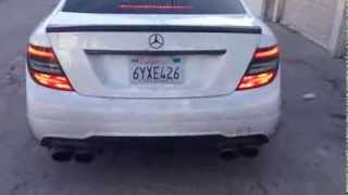 MercedesBenz C250 W204 Coupe Straight Piped Catback Exhaust Revving [upl. by Leroy]