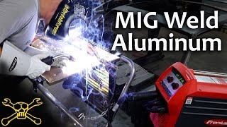 MIG Welding Aluminum  Fronius TransSteel 2200 [upl. by Akemak]