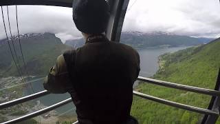 Loen Skylift in Norway FULL 6 Minute Journey [upl. by Asira767]