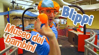 Blippi al MUSEO dei bambini  BLIPPI video per bambini  Moonbug Kids Cartoni Animati [upl. by Shiff571]