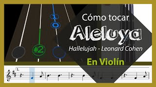 Cómo tocar quotAleluyaquot en Violin  Play along [upl. by Gnof]