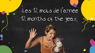 Comptine anglais  francais LES 12 MOIS DE LANNÉE [upl. by Ahsieyt]