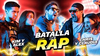 BATALLA de RAP Vol4  Kim Shantal y Alex Flores vs Claudia y Chris Mint 💥 [upl. by Ahsemad]