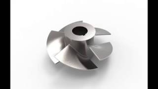 Solidworks tutorial in 8 minute  How to make a Axial Impeller pump [upl. by Dib148]