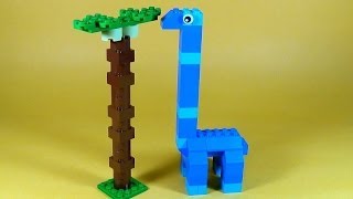 How To Make Lego DINOSAUR APATOSAURUS  10664 LEGO® Bricks and More Creative Tower Tutorial [upl. by Jeavons]