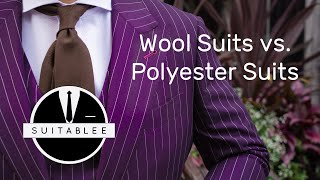 THE WOOL VS POLYESTER SUIT WHAT SUITS YOU [upl. by Albrecht410]