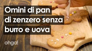 Biscotti di pan di zenzero la ricetta facile light senza uova e senza burro [upl. by Foote]