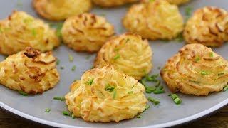 Duchess Potatoes Recipe How to Make Mashed Potato Swirls [upl. by Lantha975]