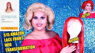 15 AMAZON LACE FRONT WIG TRANSFORMATION CHALLENGE  JAYMES MANSFIELD [upl. by Thora]