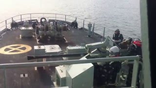 40mm Bofors Cannon on Ship [upl. by Jose435]