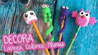 3 ideas para decorar con Foamy Moldeable Lápices y Colores  Chuladas Creativas [upl. by Debbee]