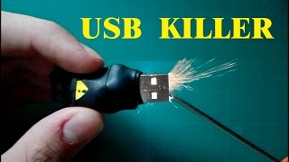 Homemade USB killer [upl. by Asenej]