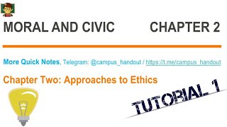 Moral and Civics Chapter 2  Part 1 [upl. by Aivatnuahs]