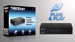 TRENDnet 5Port Gigabit GREENnet Switch TEGS50g [upl. by Ahiel]