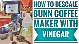 HOW TO DESCALE Bunn Speed Brew Classic  Velocity GRB Coffee Maker [upl. by Tammie]