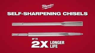 Milwaukee® SDS Max amp SDS Plus SelfSharpening Chisels [upl. by Batista]