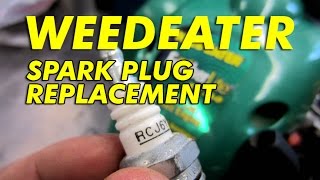 Weedeater Spark Plug Replacement  Video [upl. by Ekoorb362]