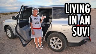 How to Live Fulltime in an SUV Toyota Highlander Camper Tour [upl. by Meli]