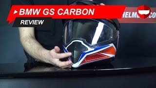 BMW GS Carbon FullFace Helmet Review  ChampionHelmetscom [upl. by Nnelg]