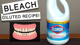 SAFELY Use DILUTED BLEACH As MOUTHWASH  Diluted Bleach Mouthwash Recipe [upl. by Claudina574]