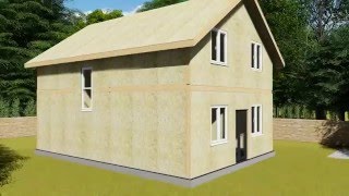 SIP Structural Insulated Panel animation SLAURSCOM [upl. by Mohandas435]