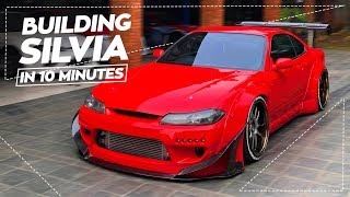 Building a Nissan Silvia S15 in 10 Minutes [upl. by Abbub]