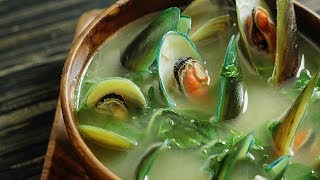 Tinolang Tahong  a Filipino Mussel Soup 🎧 [upl. by Terrag]